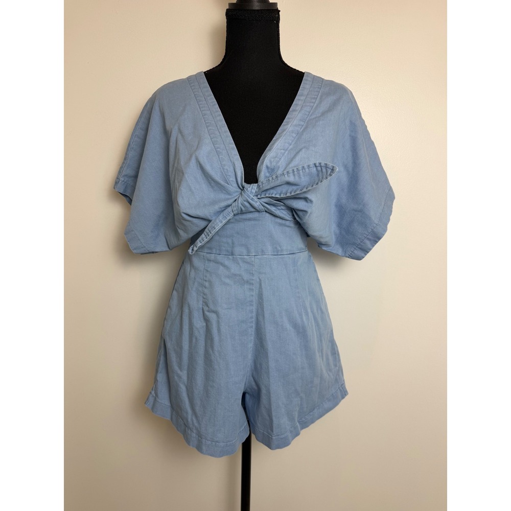Coastal Cowgirl Western Denim Romper Festival Coachella Boho Nashville S